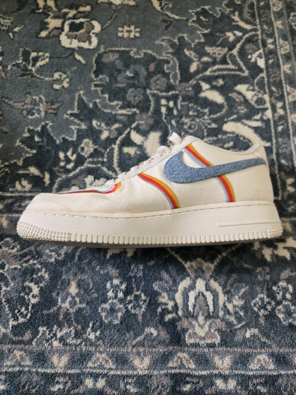Nike Air Force 1 '07 LV8 Sail Denim Swoosh - Picture 4 of 9